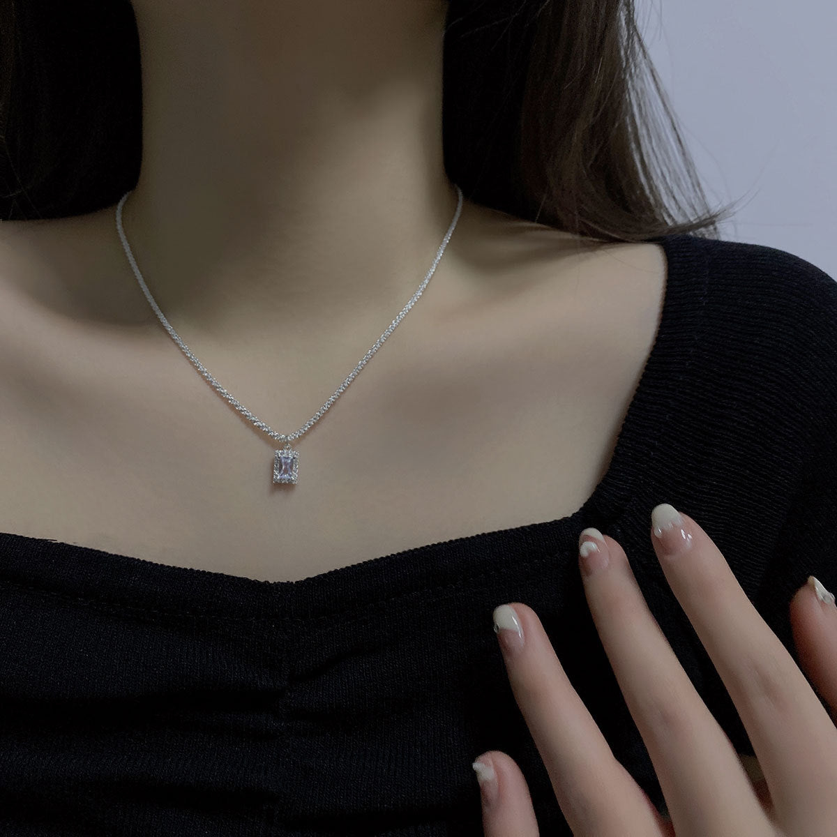 Zircon Pendant Female Light Luxury Minority Necklaces