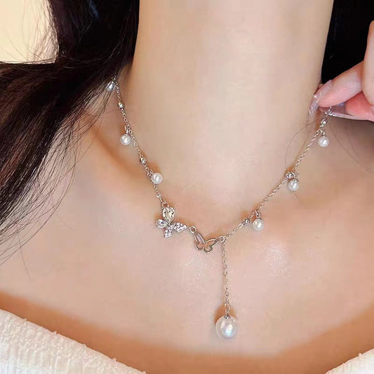 Women's Design Advanced French Short Pearl Princess Necklaces