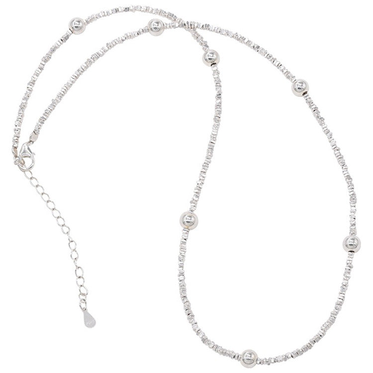 Sier Love Metal Female Niche Retro Necklaces