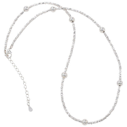 Sier Love Metal Female Niche Retro Necklaces