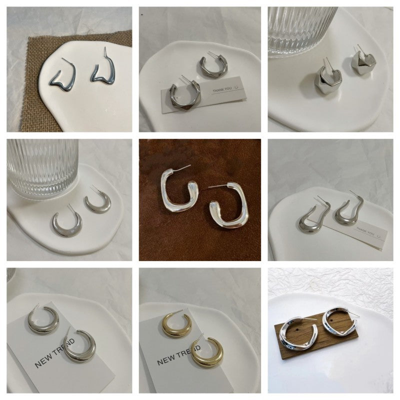 Light Luxury Sense Minority Design Cold Earrings