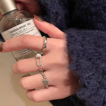 Women's Pearl For Niche Temperament Versatile Design Rings