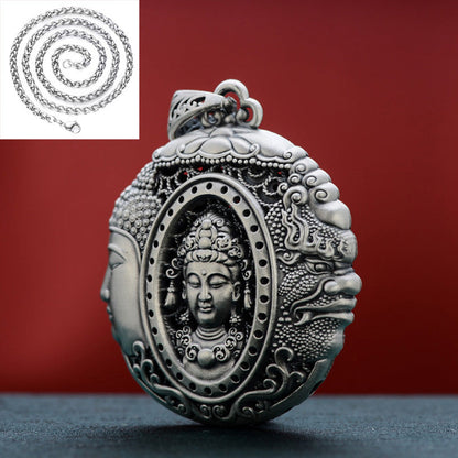 Sier Sweater Chain Long Retro Pure Necklaces