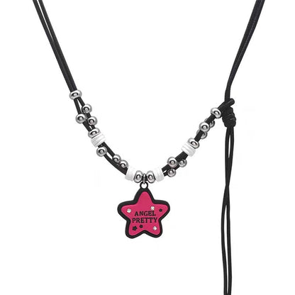 Women's Style Pink Pendant Beaded Light Luxury Necklaces