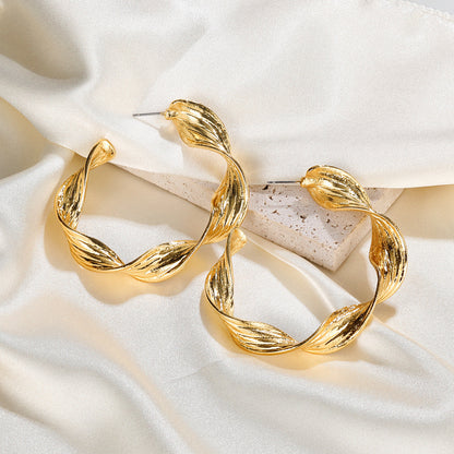 Women's Summer Metal Alloy Exaggerated Shaped Retro Earrings