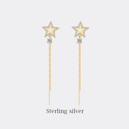 Female Simple Graceful Metal Quality Street Earrings