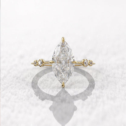 Classic Hand Inlaid Horse Eye Zircon Rings