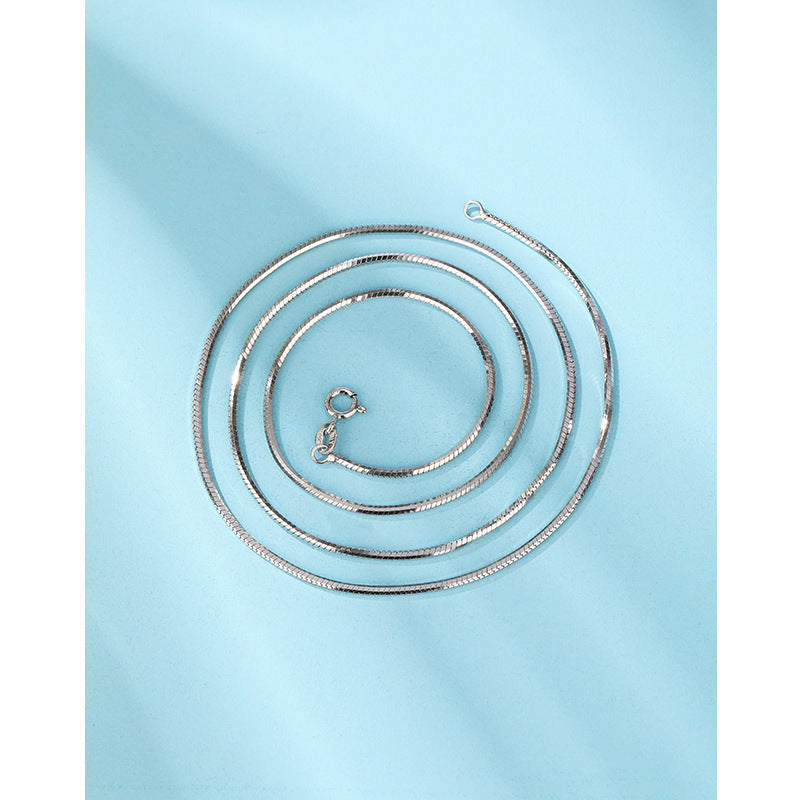 Women's & Men's Bones Chain Sterling Sier Fine Clavicle Necklaces