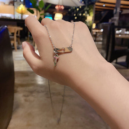 Women's Steel Retro Clavicle Chain Niche Design Vintage Necklaces