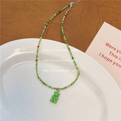 Beads Stringed Sweet Cute Girly Style Necklaces