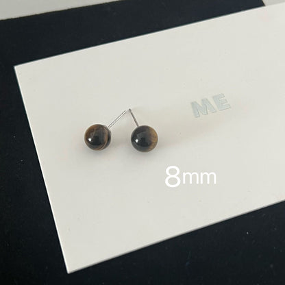 Women's Tigereye For Niche Design Simple Daily Earrings