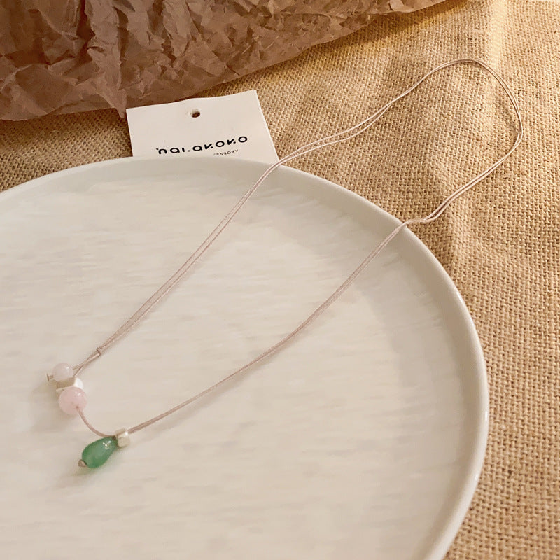 Women's Series Tigereye Butterfly Chinese Retro Beaded Sweater Necklaces