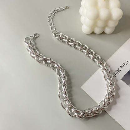 Metal Accessories Punk Thick Chain Exaggerated Necklaces
