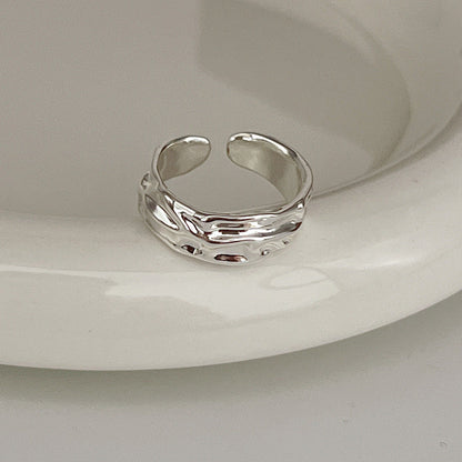 Sier Female Design Light Luxury Index Rings