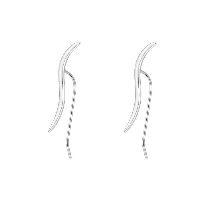 Women's Wave Ear Niche Line Design Summer Earrings