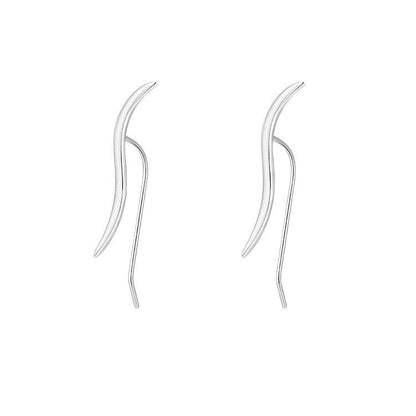 Women's Wave Ear Niche Line Design Summer Earrings