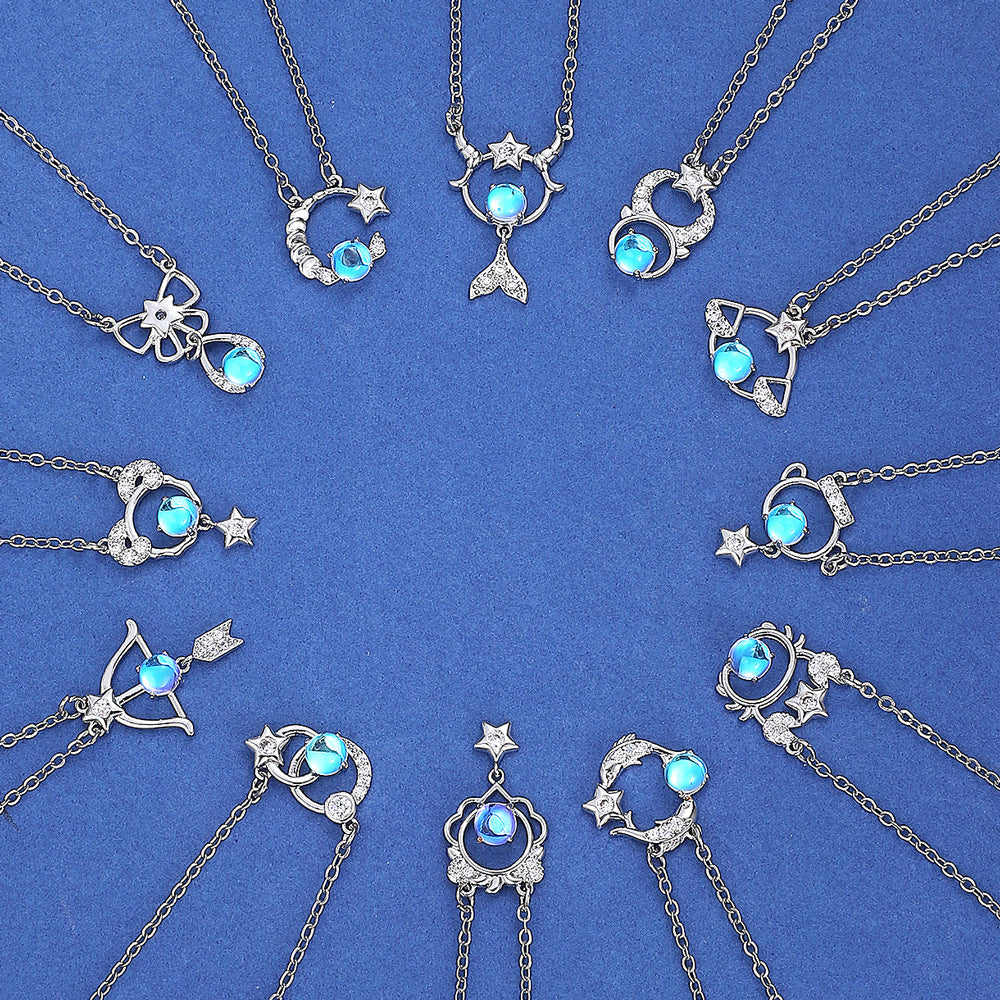 Female Graceful Personality Copper Diamond Studded Necklaces