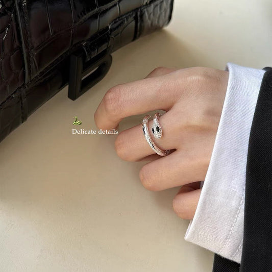 Luxury Minority Design Sense Simulated Snakes Female Temperament Rings