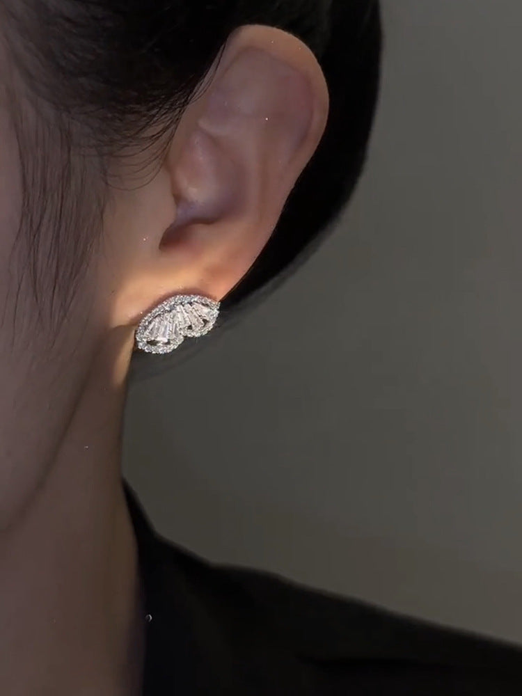 Women's Diamond Front And Rear Butterfly For Rings