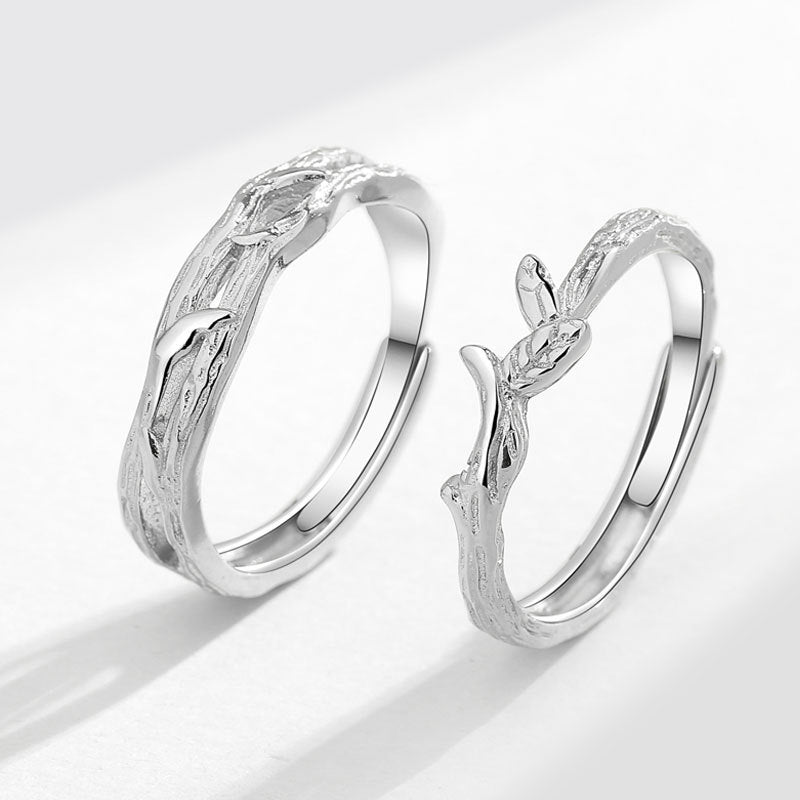 Women's & Men's & Luxury Minority Mori Style Design Sense Pair Rings