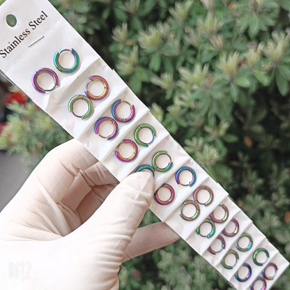 Thick Titanium Steel Hipster Accessories Versatile Earrings