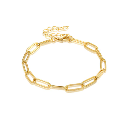 Geometric Metal Simplicity Gold Suit Personality Bracelets