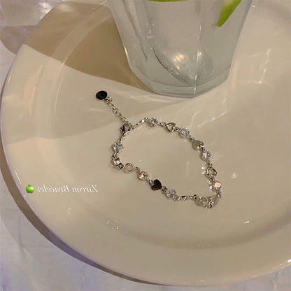 Cool Style Lovely Metal Zircon Female Simple Bracelets