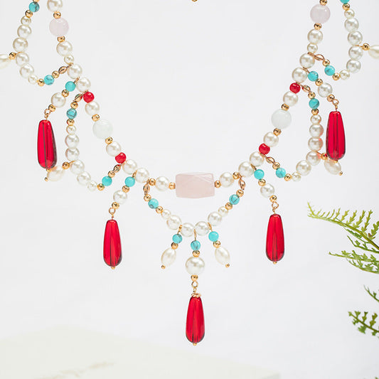 Style Red National Clavicle Chain Song Necklaces