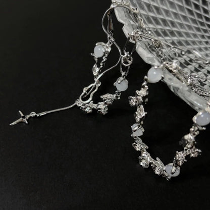 Texture Pattern Moonstone Female Design Special Necklaces