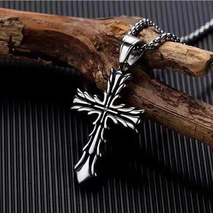 Women's & Men's & Retro High Street Hip Hop Cross Pendant Necklaces