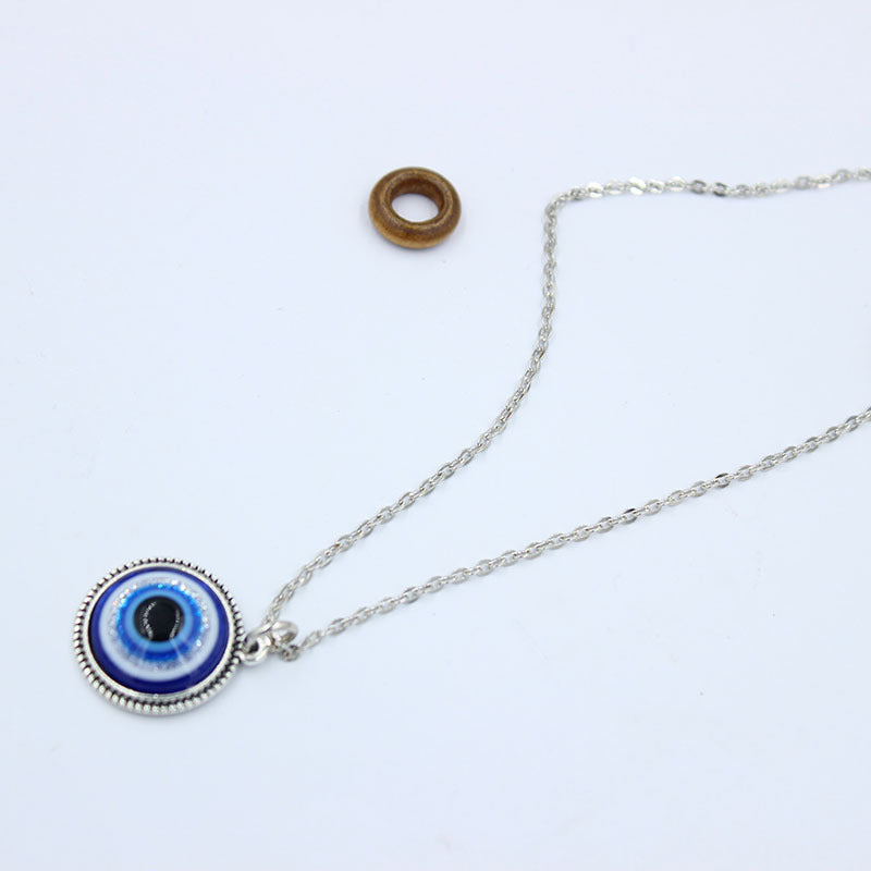 Devil's Eye Blue Eyes Female Clavicle Chain Necklaces