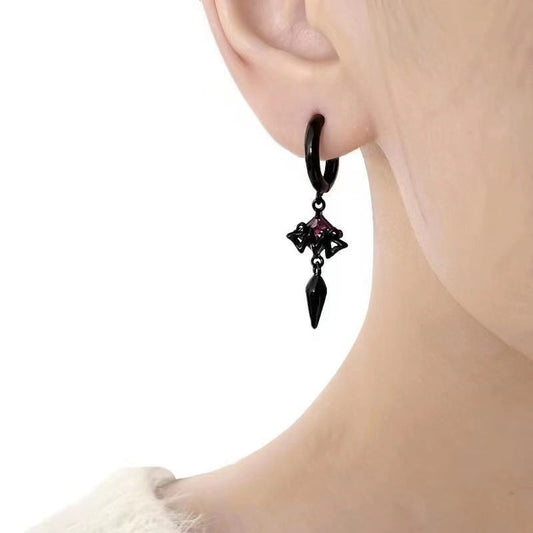 Asymmetric Little Ghost Female Cold Style Halloween Earrings