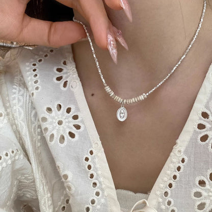 Women's Tulip Turquoise Sier Fashionable Exquisite Light Luxury High-grade Necklaces