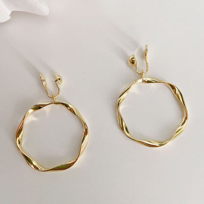 Women's Retro Hoop Style Mosquito Coil Ear Earrings