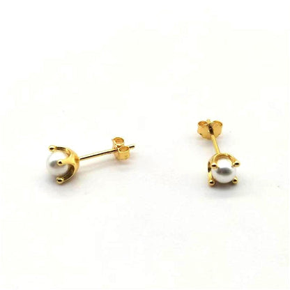 Sier Pearl Simple And Light Luxury Earrings