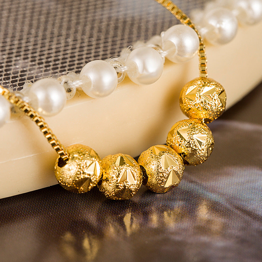 Five Blessings Lucky Beads Exquisite Fashion Temperament High-grade Necklaces