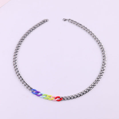 Men's Ornament Side Cuban Personalized Stainless Steel Necklaces