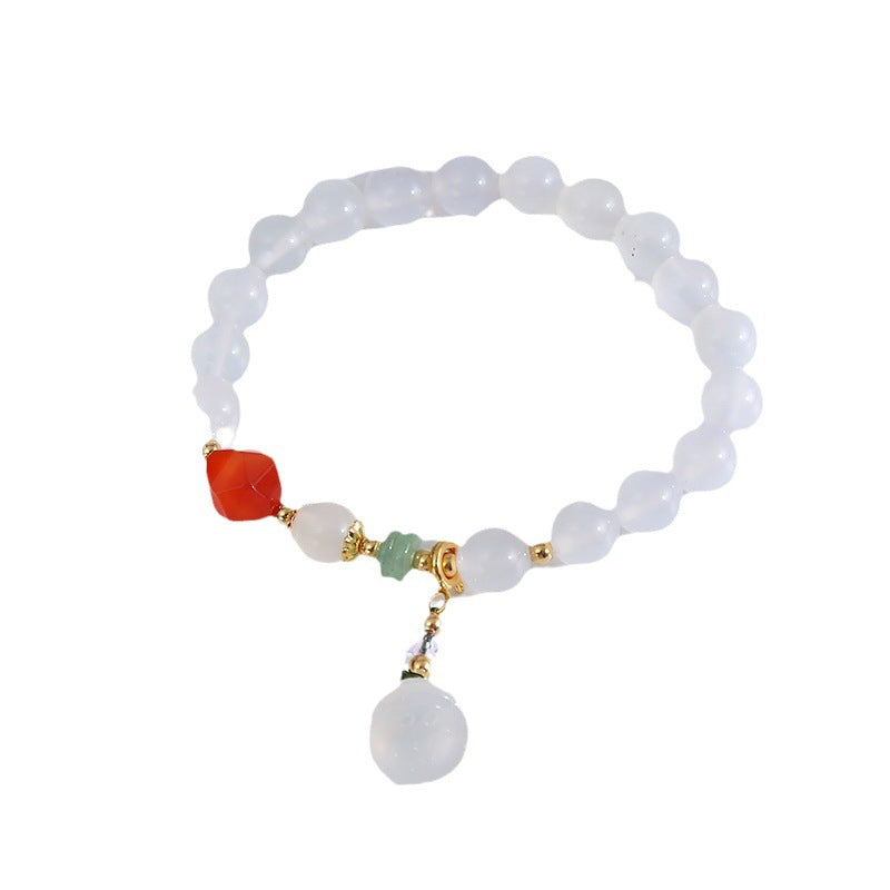 Retro Simple Geometric Agate Ethnic Lotus Bracelets