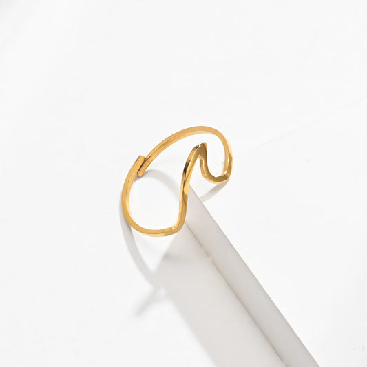 Women's Adjustable Elegant Titanium Steel Rose Gold Rings