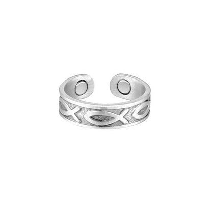 Personality Little Fish Magnet Energy Fashion Retro Rings