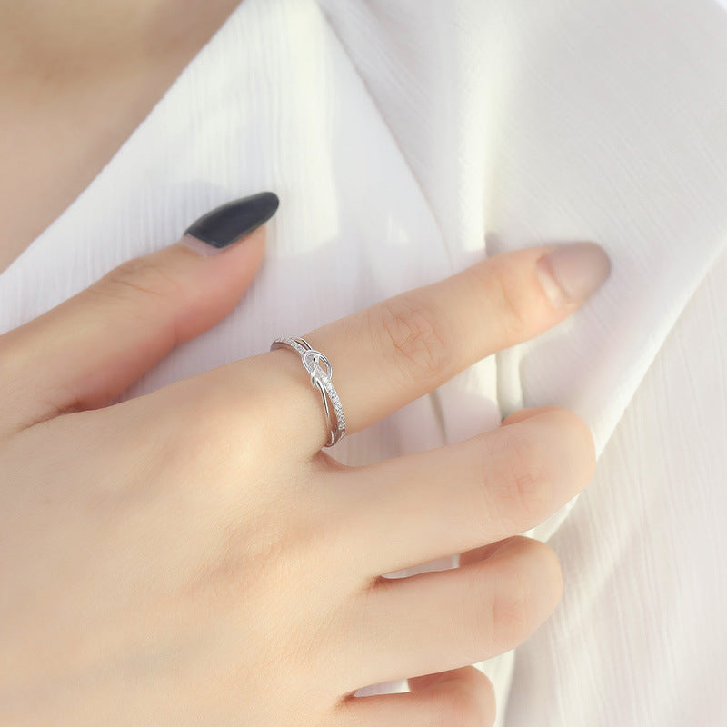Knotted Female Korean Affordable Luxury Fashion Rings