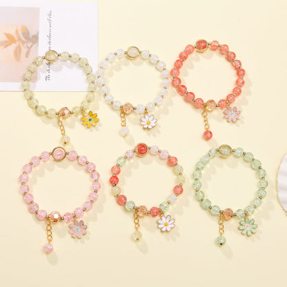 Explosion Flower Crystal Little Daisy Female Korean Jewelry Sunflower Bracelets