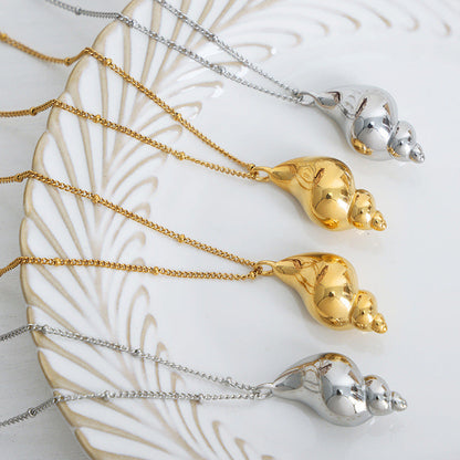 Luxury Fashion Temperament Vacation Style Conch Necklaces
