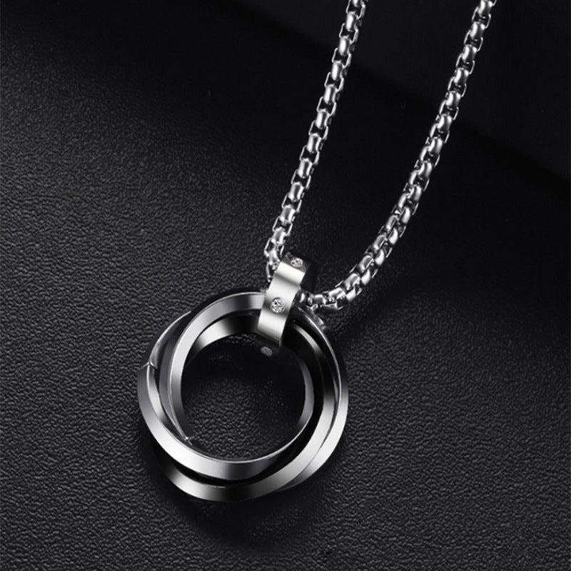 Men's Titanium Steel No Fading Trinity Female Necklaces
