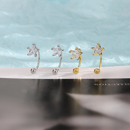 Star Ear Unique Male Bone Commuter Style Simple Earrings