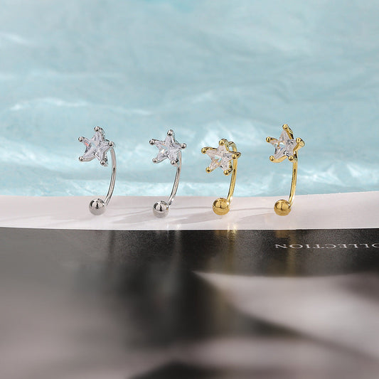 Star Ear Unique Male Bone Commuter Style Simple Earrings