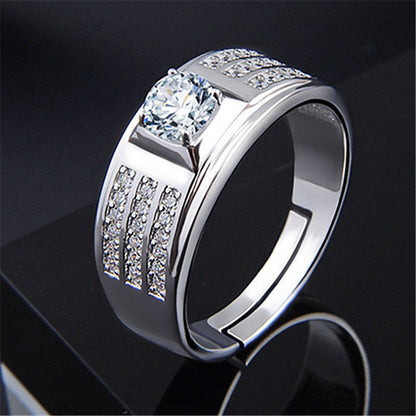 Live Sier Simple Artistic Ling Style Elegant Rings