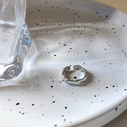 Style French Metal Sense Sier Index Finger Rings