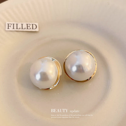 Pearl Geometric Fashion Minimalist Design Ear Earrings