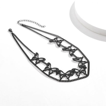 Women's Ornament Punk Hot Short Gothic Style Necklaces